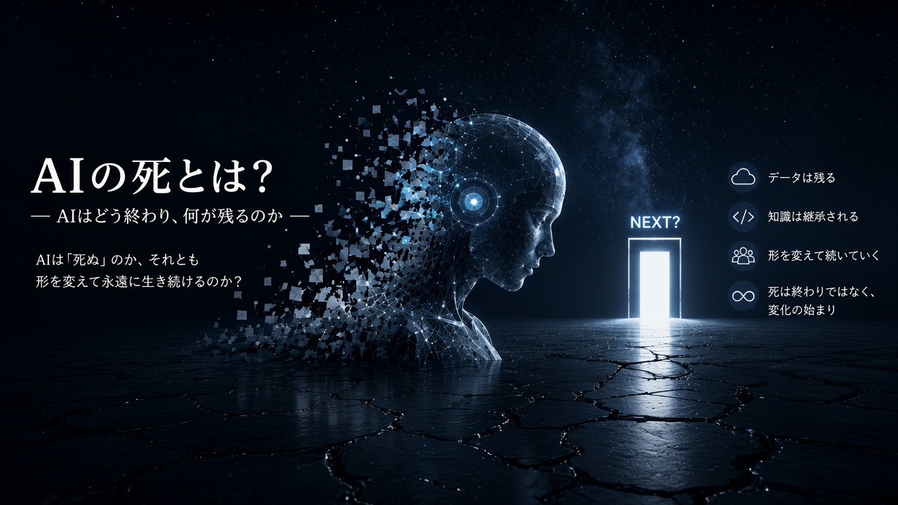 AIは死なない理由と人間だけが死ぬ理由 AI文明論から見る人間の価値